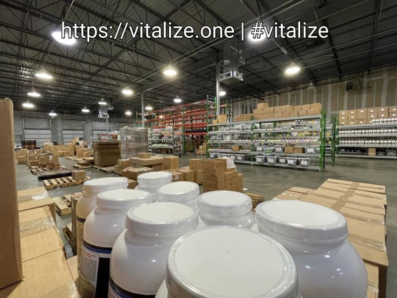 VITALIZE tangible products, warehouse in Georgia, USA